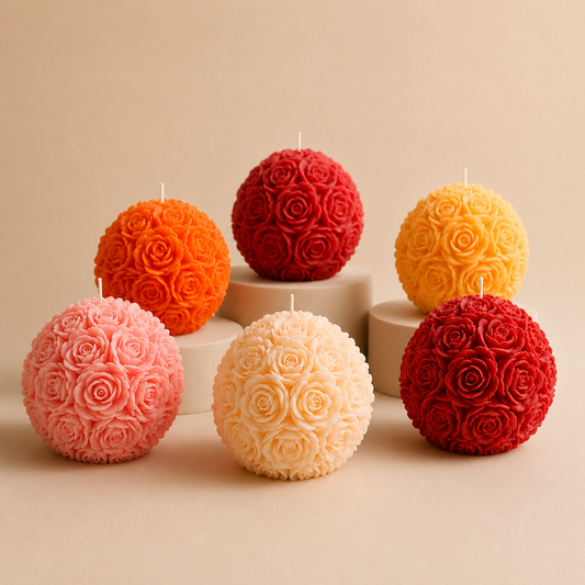 Rose Ball Candle
