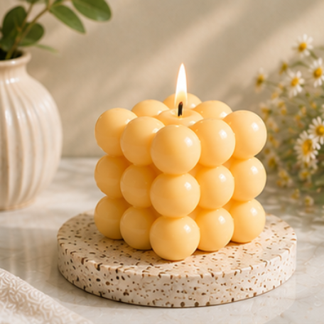 Bubble Cube Candle