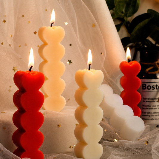 HeartGlow Pillar Candle
