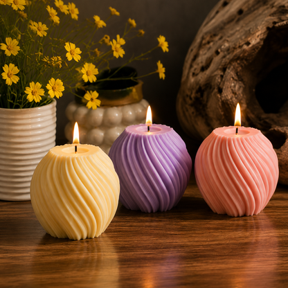 Aurora Swirl Candle