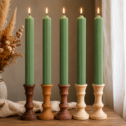 Lining Textured Pillar Candles