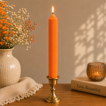 Lining Textured Pillar Candles