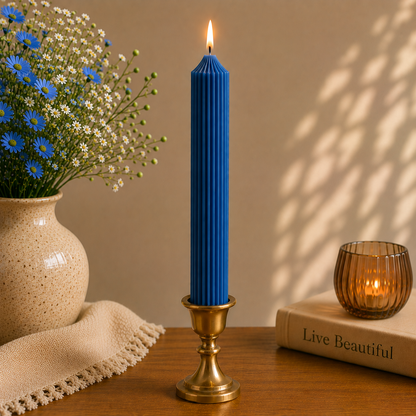 Lining Textured Pillar Candles