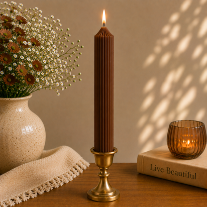 Lining Textured Pillar Candles