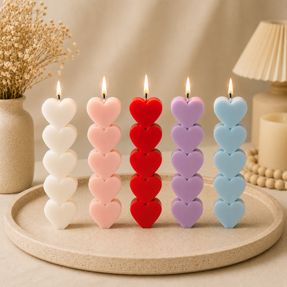 HeartGlow Pillar Candle