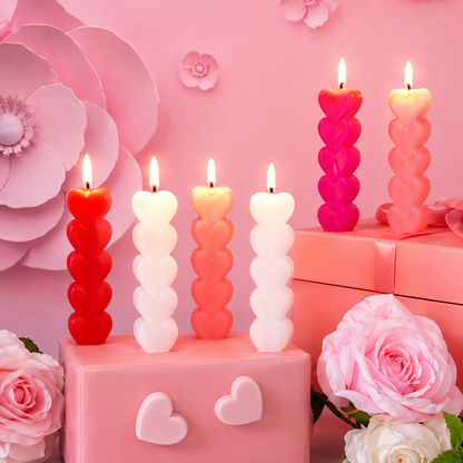 HeartGlow Pillar Candle