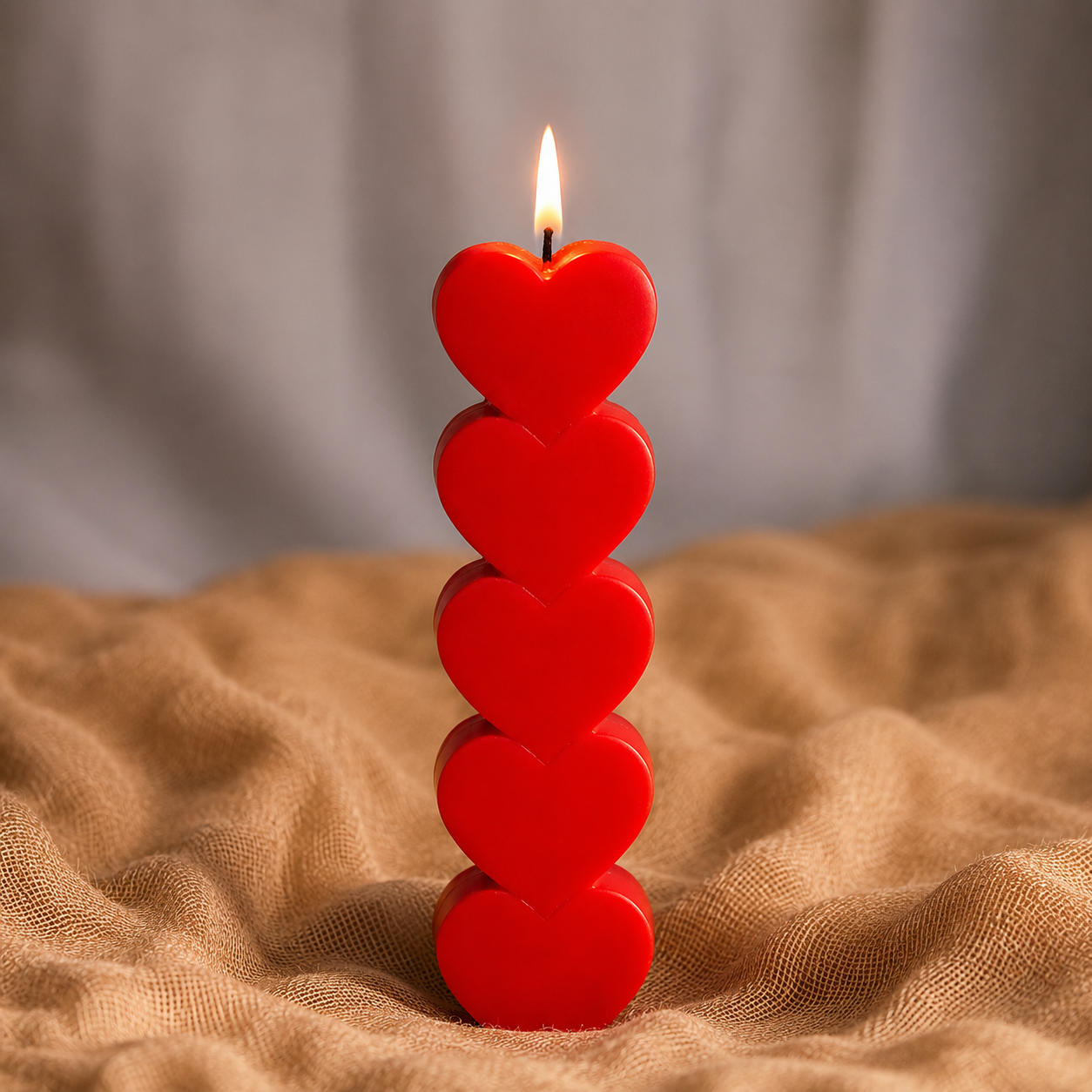 HeartGlow Pillar Candle