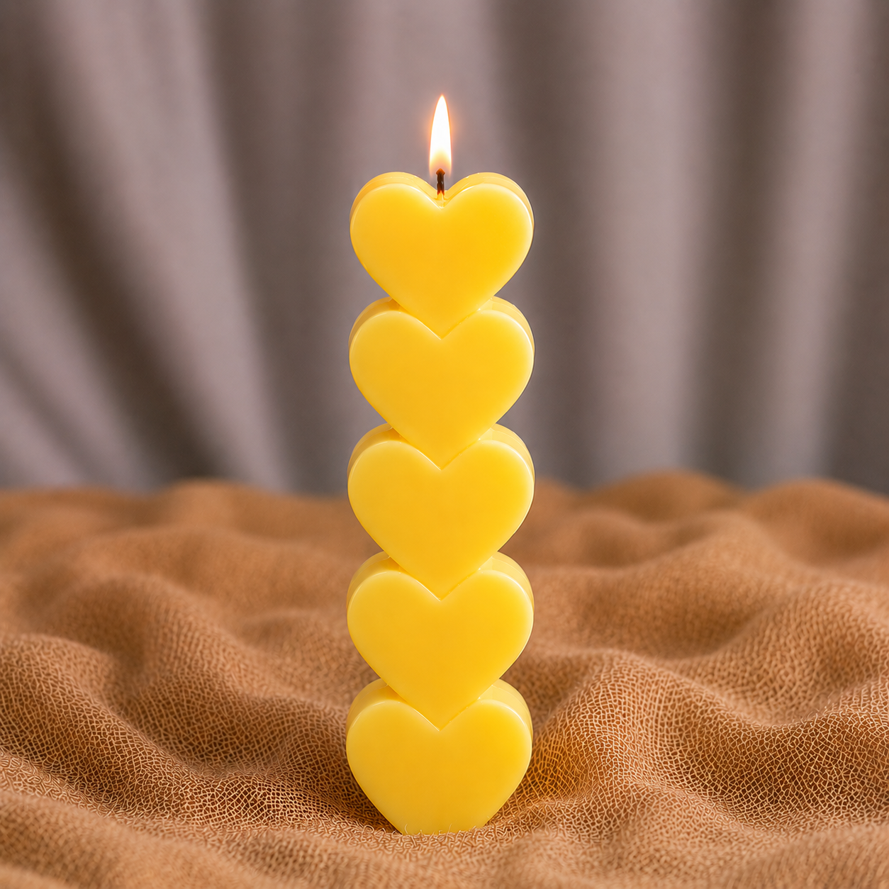 HeartGlow Pillar Candle
