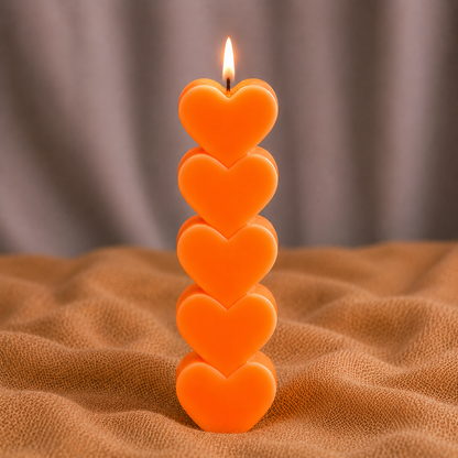 HeartGlow Pillar Candle