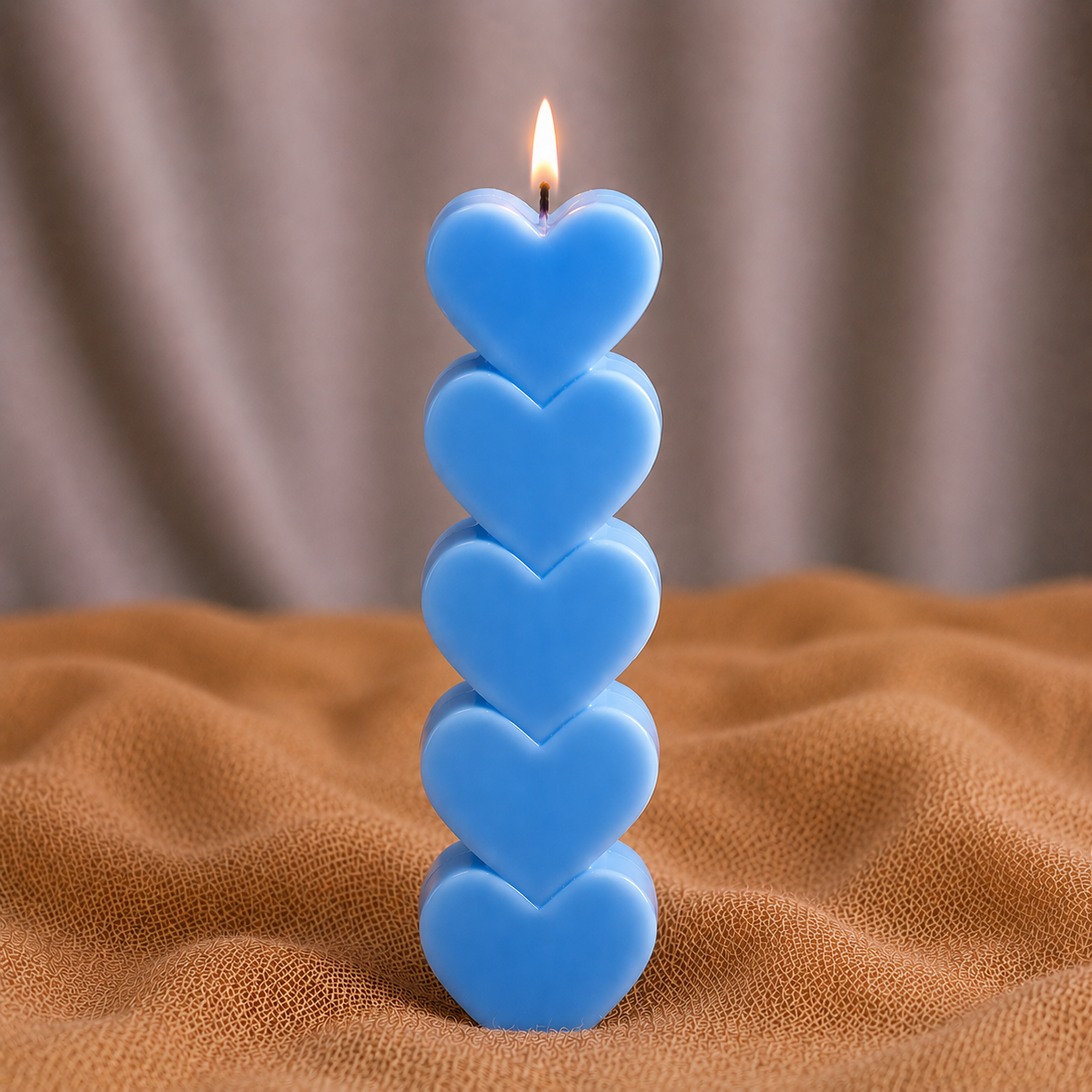 HeartGlow Pillar Candle