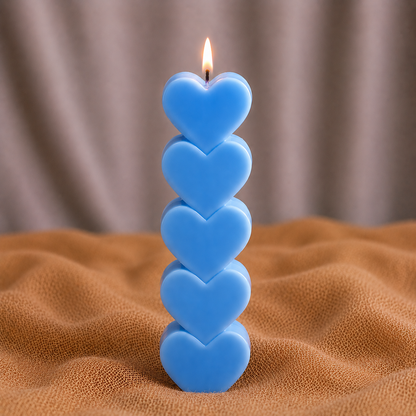 HeartGlow Pillar Candle