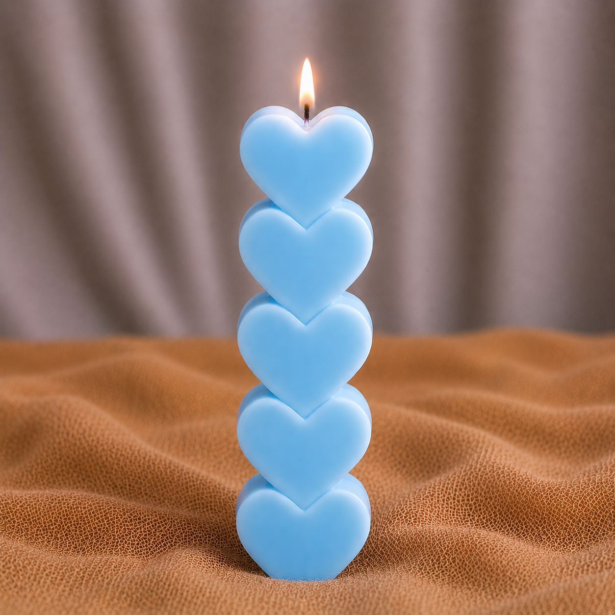 HeartGlow Pillar Candle