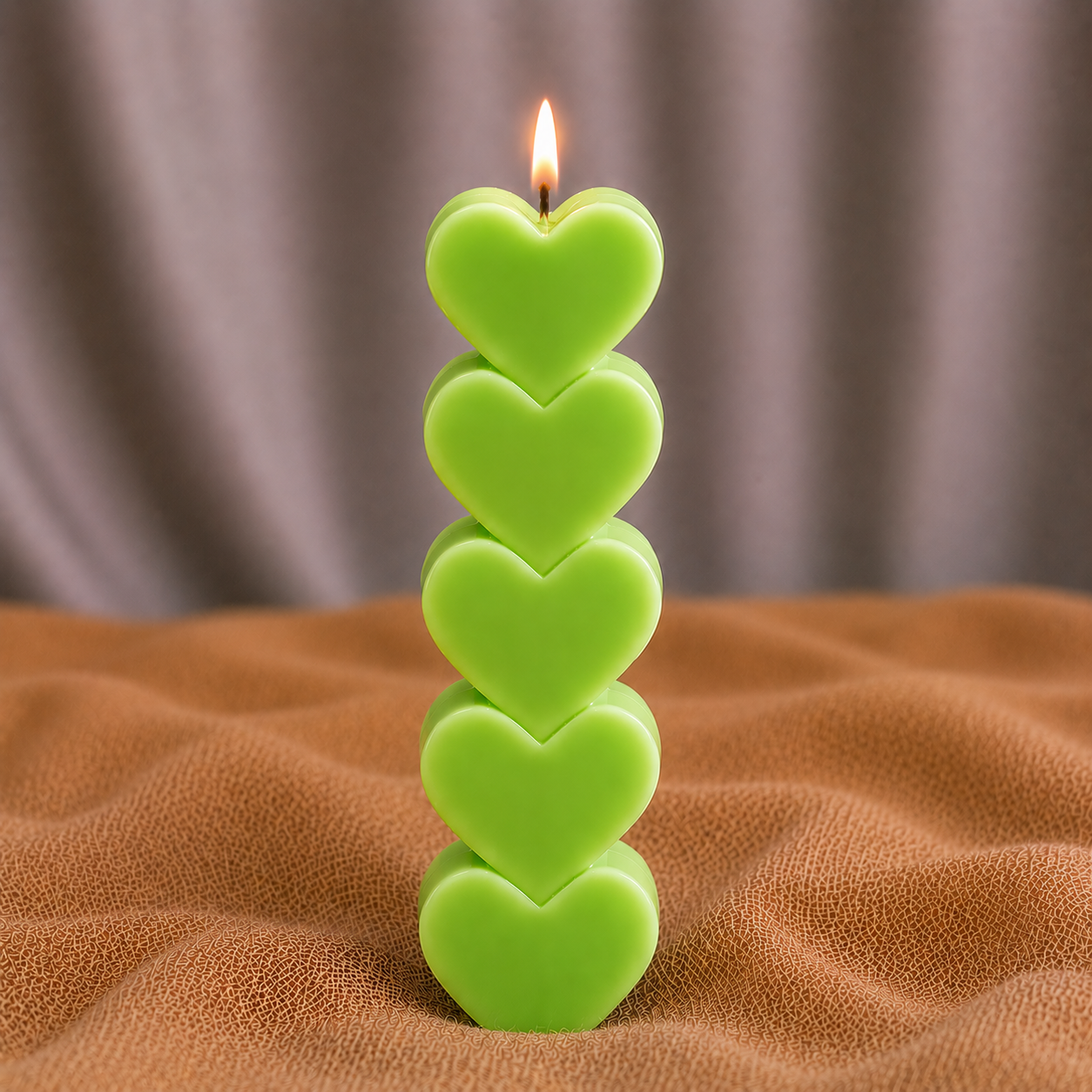 HeartGlow Pillar Candle
