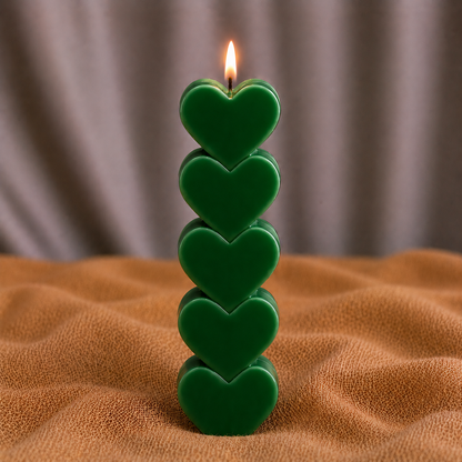 HeartGlow Pillar Candle