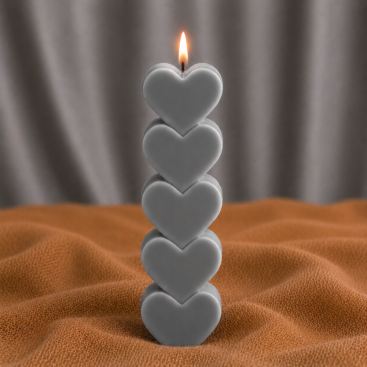 HeartGlow Pillar Candle