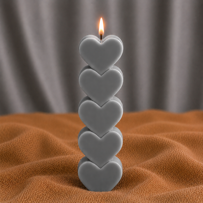 HeartGlow Pillar Candle