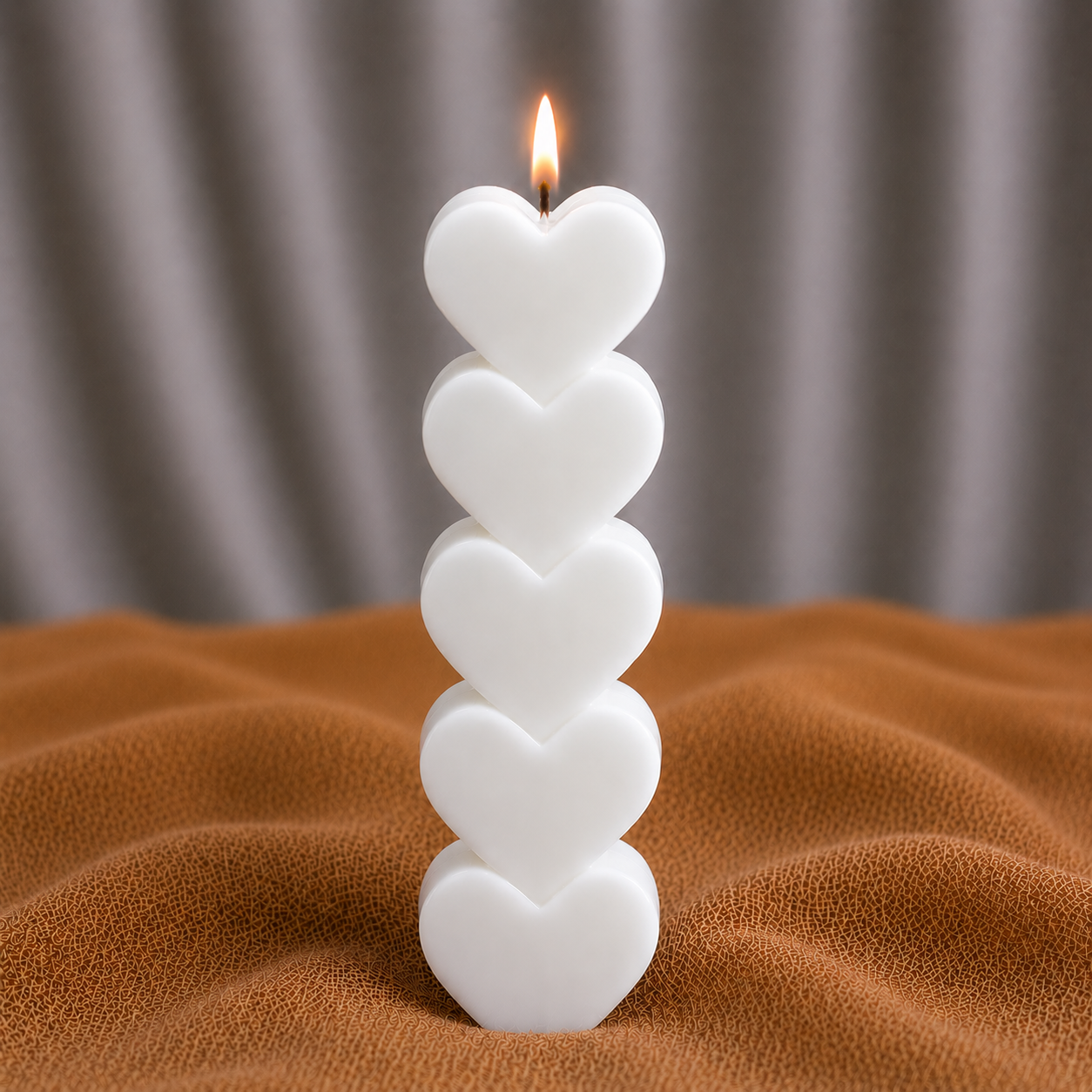 HeartGlow Pillar Candle