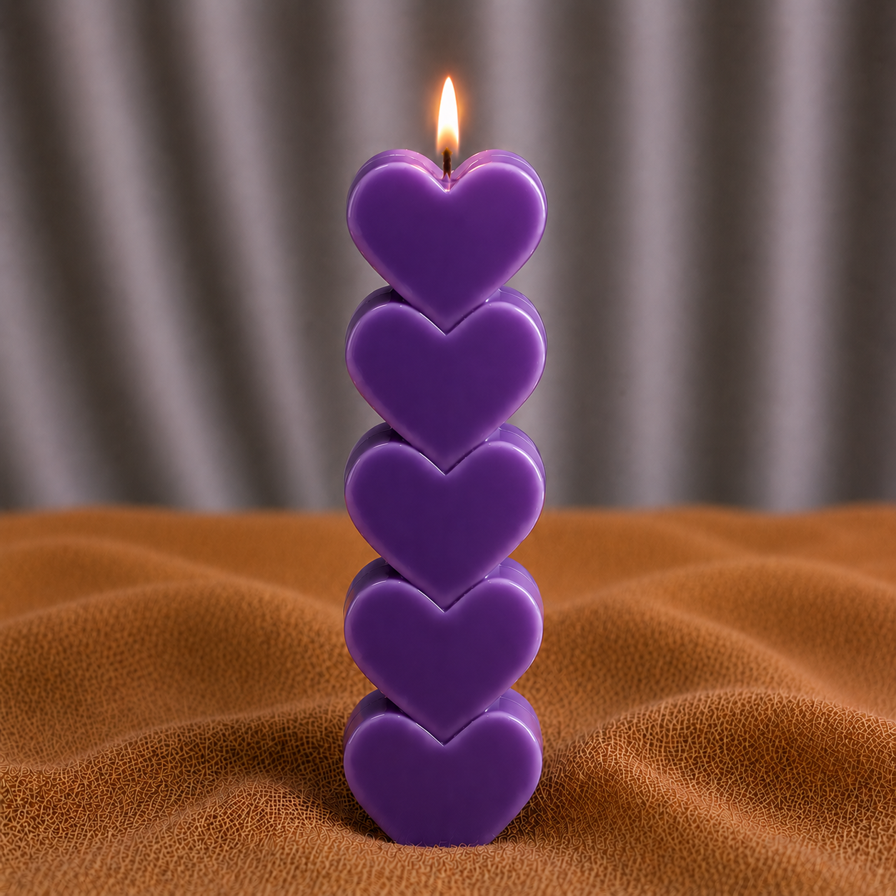 HeartGlow Pillar Candle
