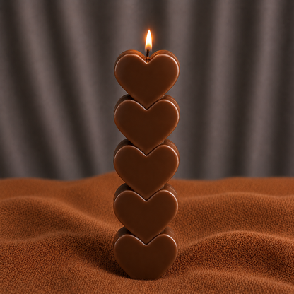 HeartGlow Pillar Candle