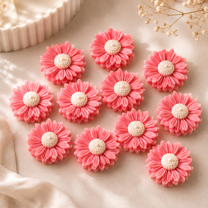 Blooming Daisy Flower Candle