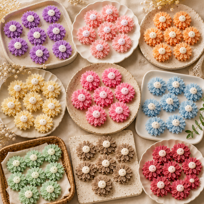 Blooming Daisy Flower Candle