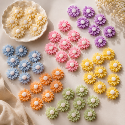 Blooming Daisy Flower Candle