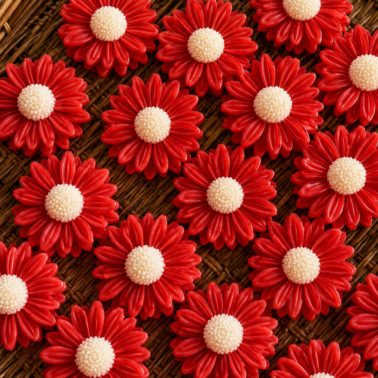 Blooming Daisy Flower Candle