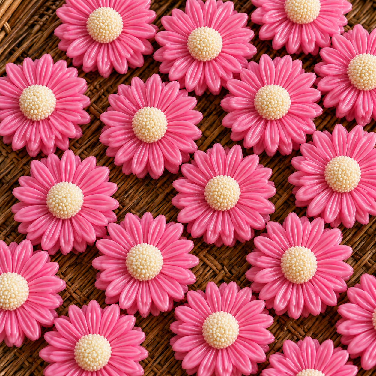 Blooming Daisy Flower Candle