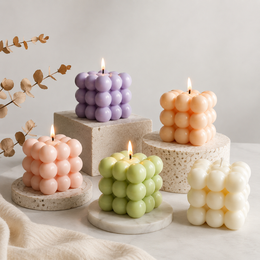 Bubble Cube Candle
