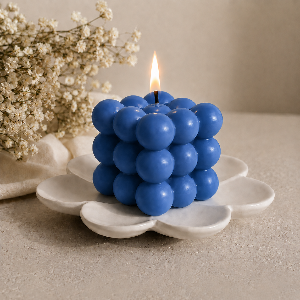 Bubble Cube Candle