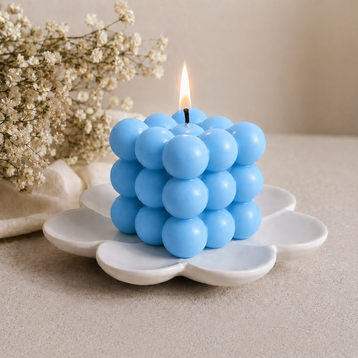 Bubble Cube Candle