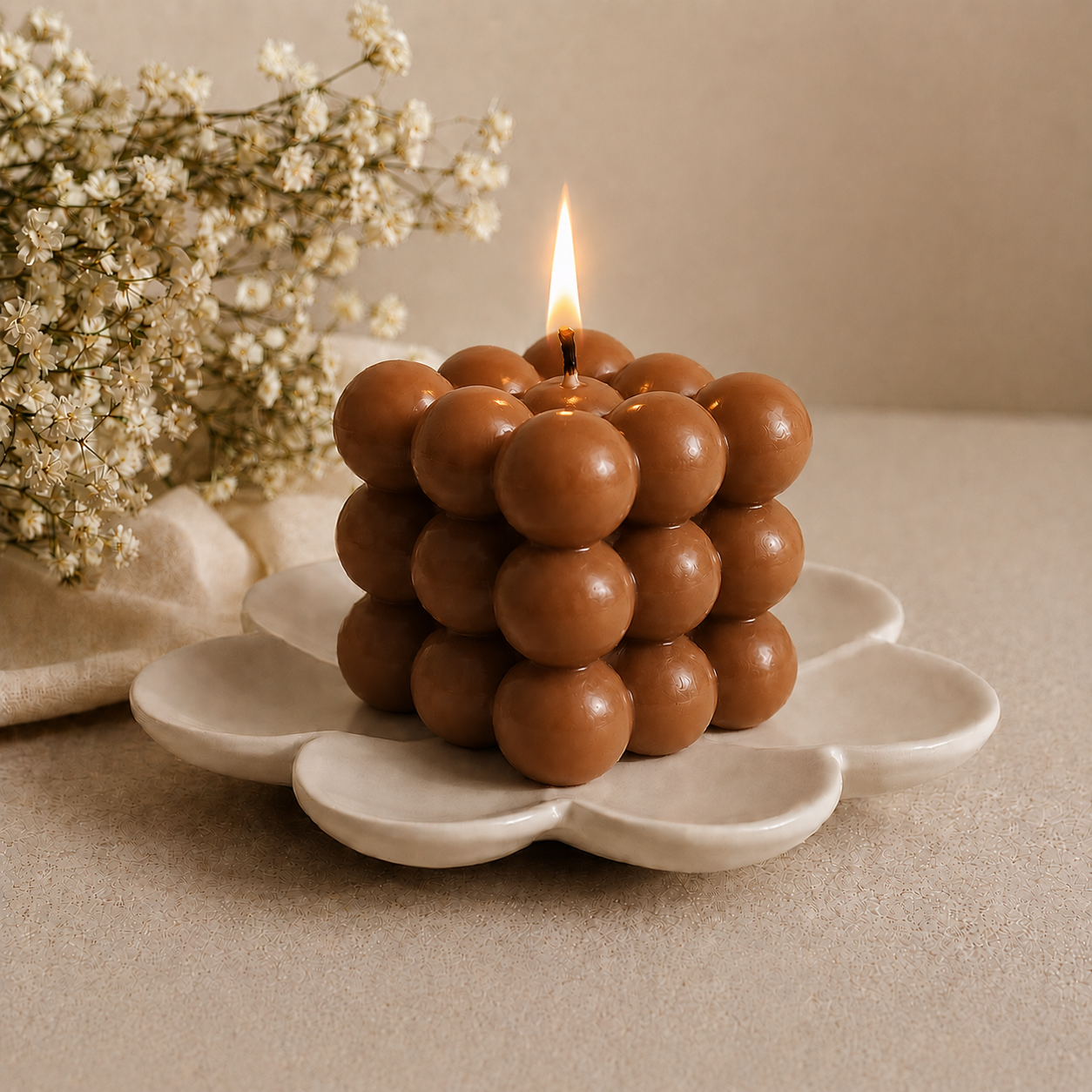 Bubble Cube Candle