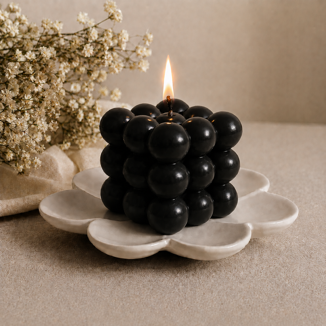Bubble Cube Candle