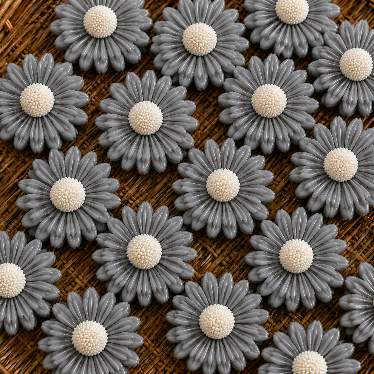 Blooming Daisy Flower Candle