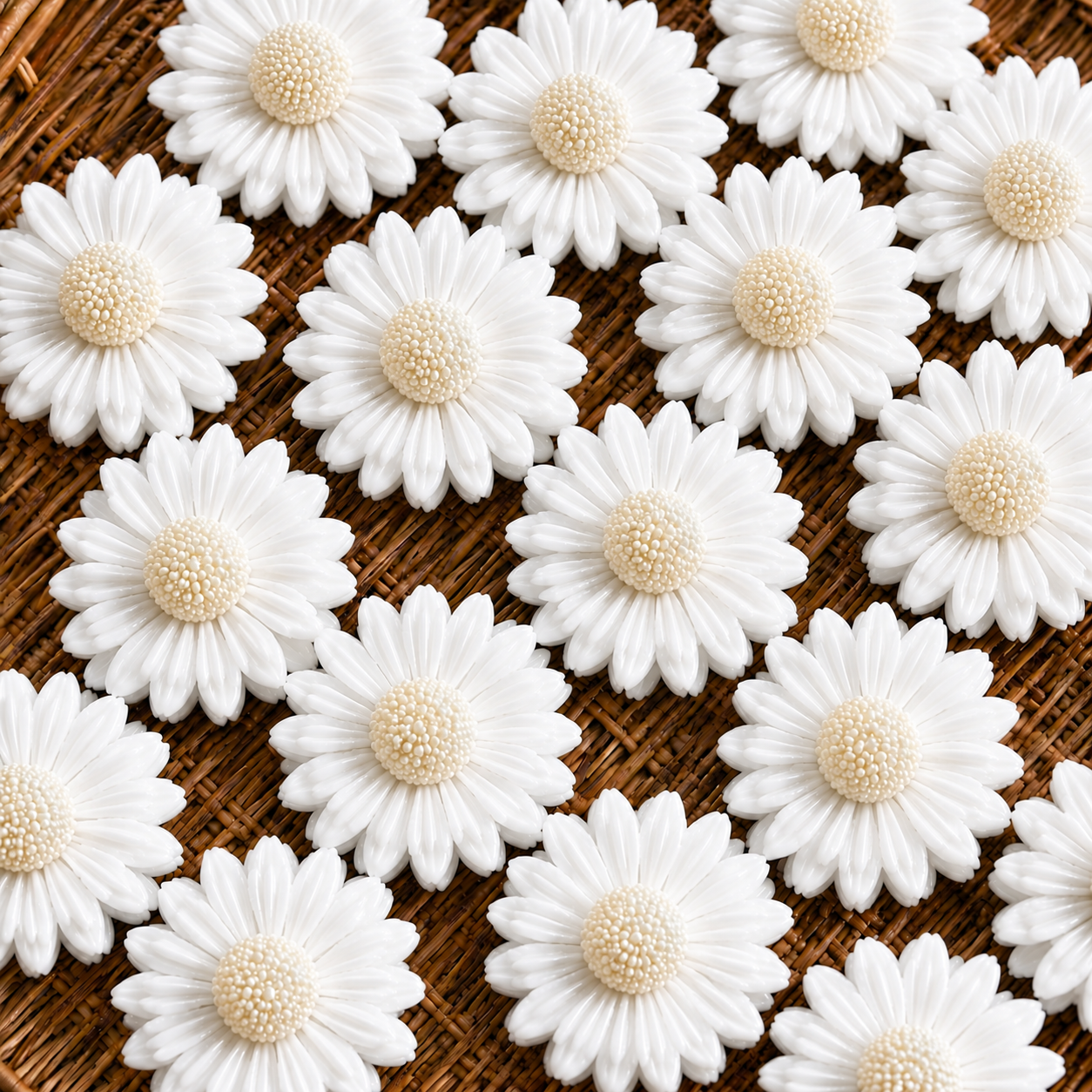 Blooming Daisy Flower Candle
