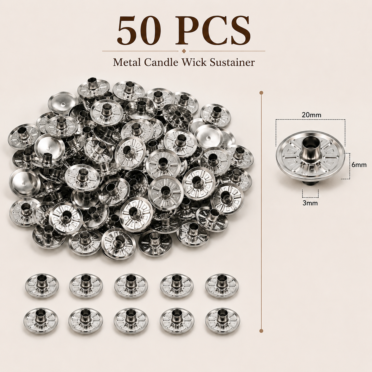 Metal Candle Wick Sustainers