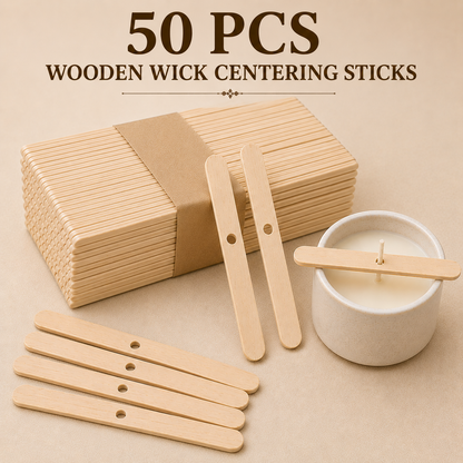 Wooden Wick Centering Stick