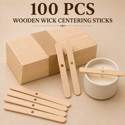 Wooden Wick Centering Stick