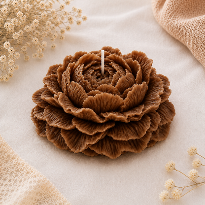 Peony Flower Candle