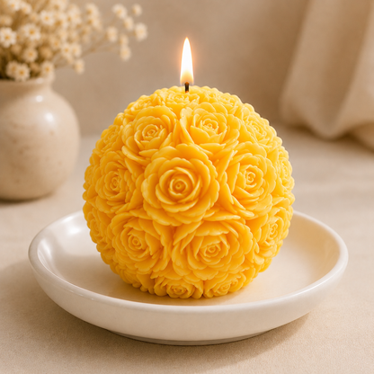 Rose Ball Candle