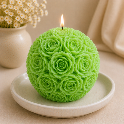 Rose Ball Candle