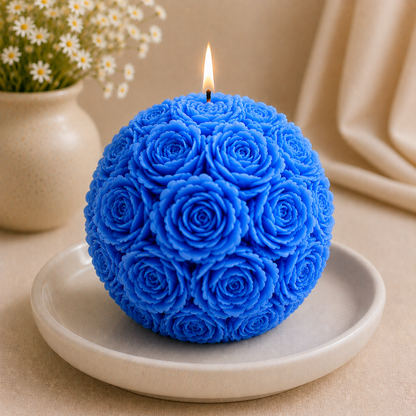 Rose Ball Candle