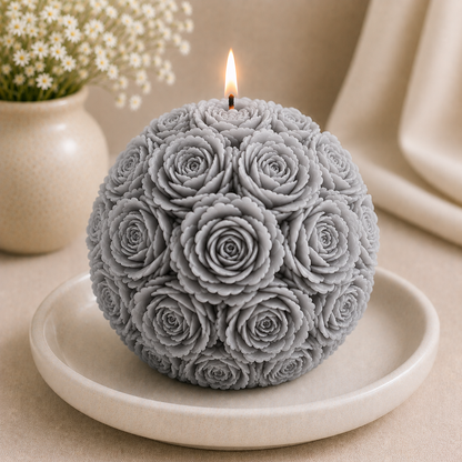 Rose Ball Candle