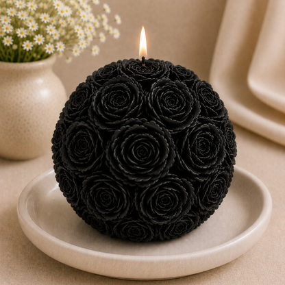 Rose Ball Candle