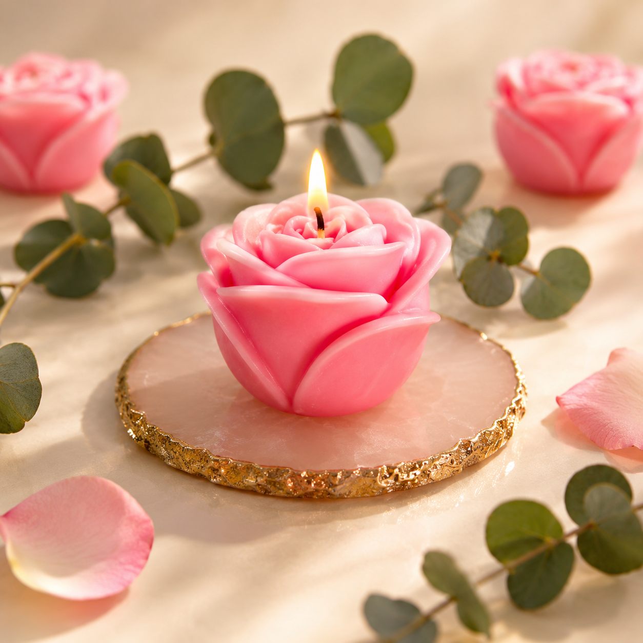 Royal Bloom Rose Candle