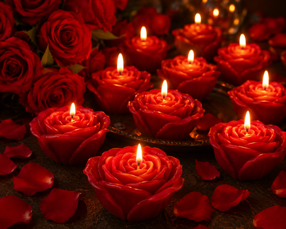 Royal Bloom Rose Candle