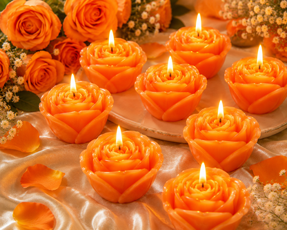Royal Bloom Rose Candle