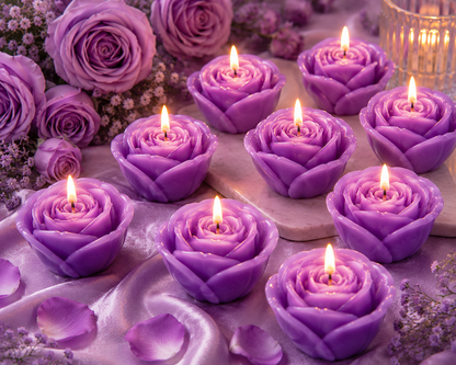 Royal Bloom Rose Candle