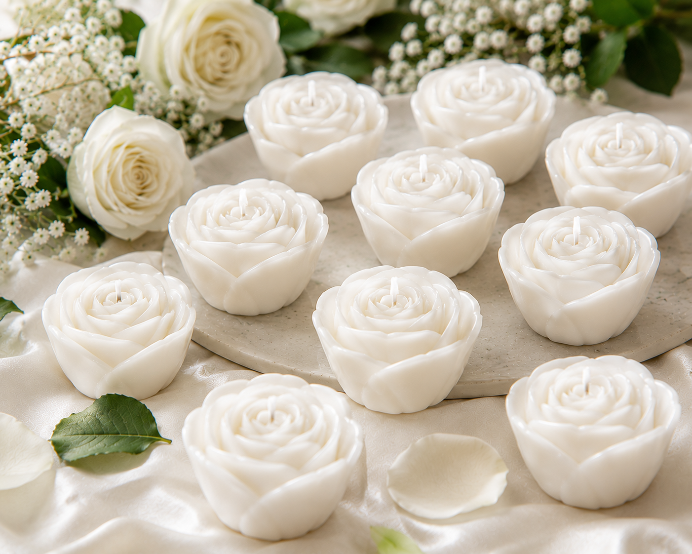 Royal Bloom Rose Candle