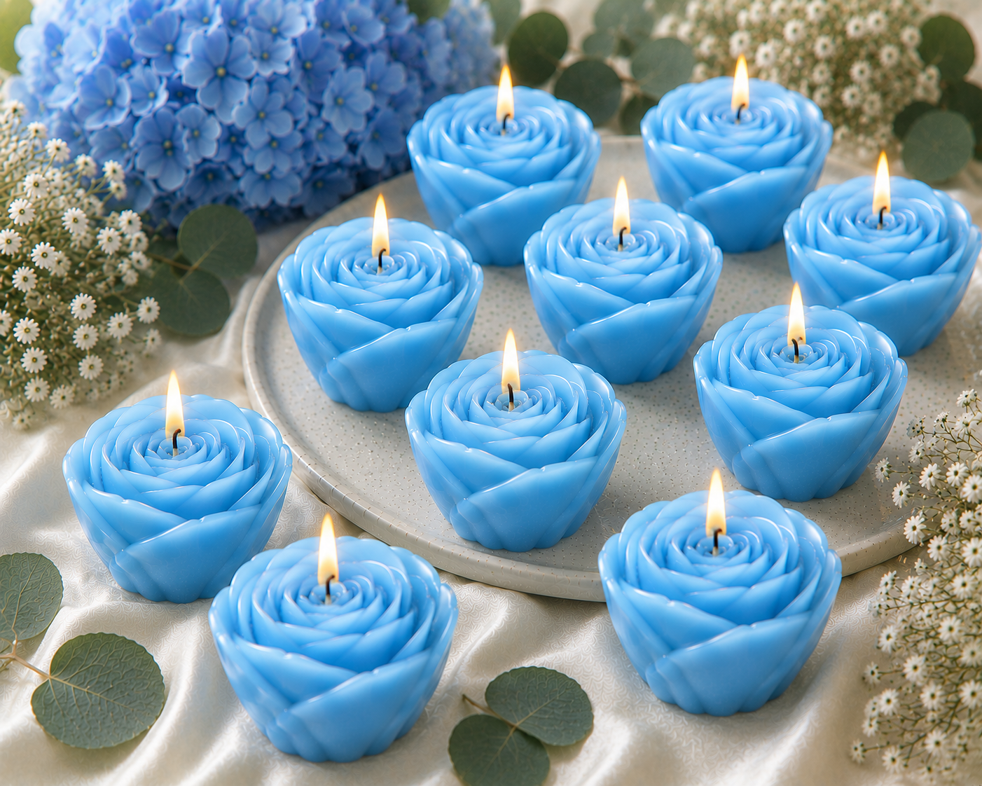 Royal Bloom Rose Candle